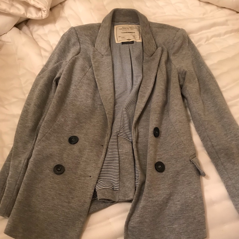 Gray Anthropologie Blazer